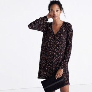Sezane Madewell long sleeve floral mini dress